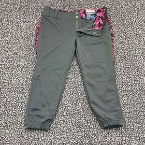 Champro Softball Pants Women Medium‎ Gray Graphite Outdoor 32x21 New